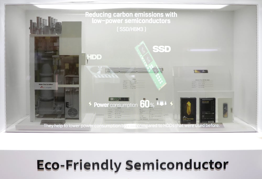 SK하이닉스 CES 2022 전시부스 내 Eco-Friendly Semiconductor
