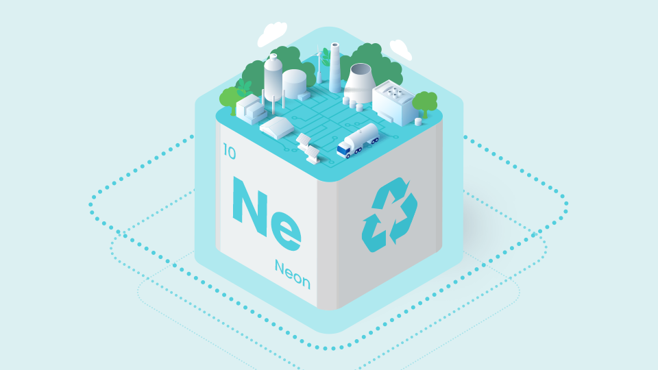 SK하이닉스가 국내 업계 최초로 반도체 필수 원료인 ‘네온(Ne) 가스’ 국산화에 성공했다